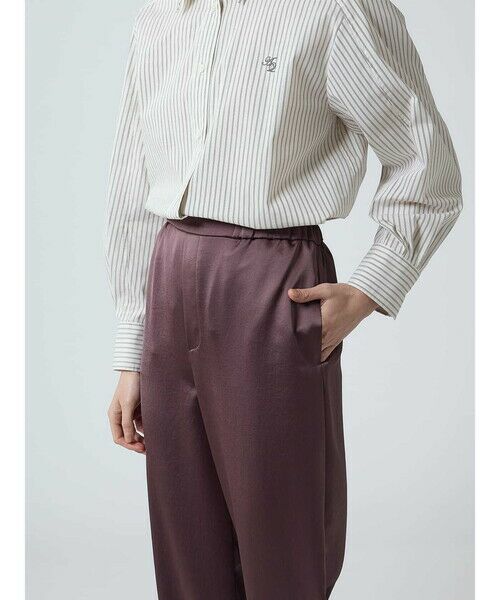 Aquascutum / アクアスキュータム その他パンツ | ヴィンテージサテン ワイドパンツ | 詳細5