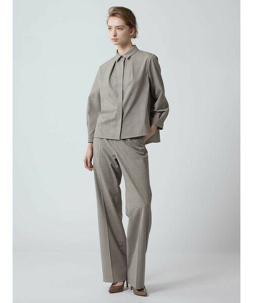 Aquascutum / アクアスキュータム その他パンツ | 【セットアップ対応】プレーンポプリンチェックパンツ | 詳細1