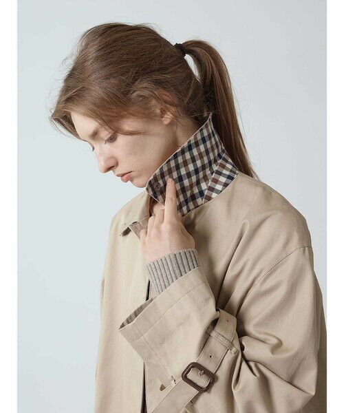 Aquascutum / アクアスキュータム その他アウター | オーバーサイズ Aラインステンカラーコート | 詳細18