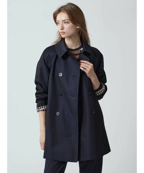Aquascutum/アクアスキュータム A LINE TRENCH COAT ﾈｲﾋﾞｰ 8