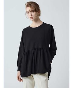 Aquascutum / アクアスキュータム ニット・セーター | ギャザーペプラムニット