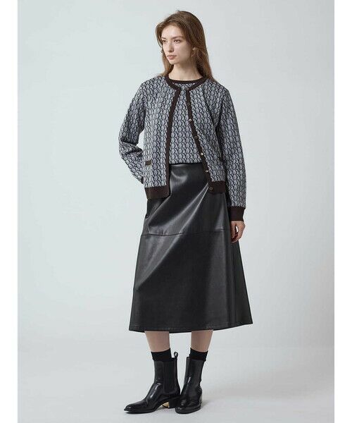 Aquascutum / アクアスキュータム ニット・セーター | 【アンサンブル対応】AQジャカードカーディガン | 詳細2