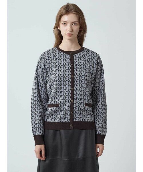 Aquascutum / アクアスキュータム ニット・セーター | 【アンサンブル対応】AQジャカードカーディガン | 詳細3