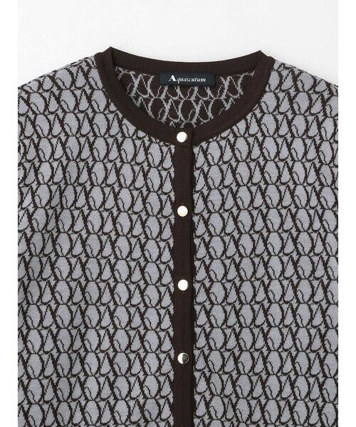 Aquascutum / アクアスキュータム ニット・セーター | 【アンサンブル対応】AQジャカードカーディガン | 詳細9