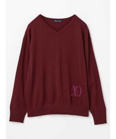 Aquascutum / アクアスキュータム ニット・セーター | AQジャカード Vネックニット