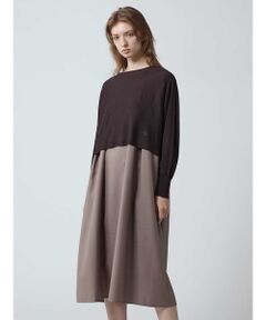 Aquascutum / アクアスキュータム ニット・セーター | ニットレイヤードワンピース