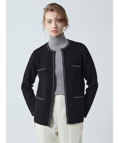 Aquascutum / アクアスキュータム ニット・セーター | ツイードニットジャケット