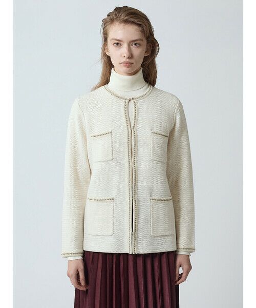 Aquascutum / アクアスキュータム ニット・セーター | ツイードニットジャケット | 詳細3