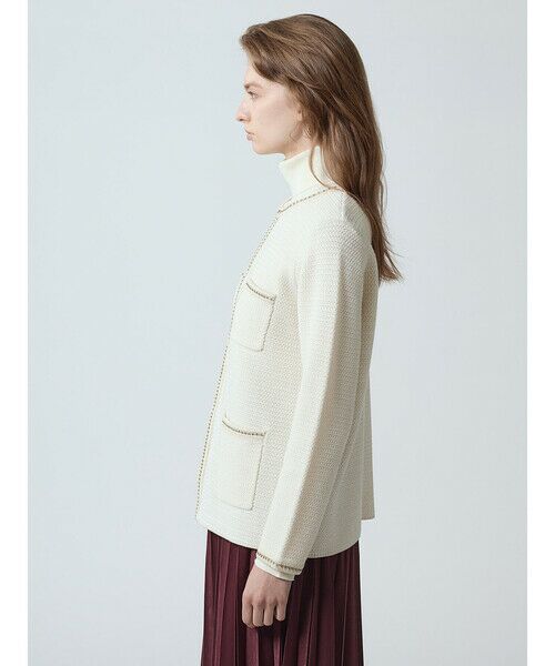 Aquascutum / アクアスキュータム ニット・セーター | ツイードニットジャケット | 詳細4