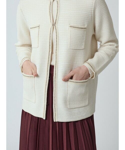 Aquascutum / アクアスキュータム ニット・セーター | ツイードニットジャケット | 詳細6