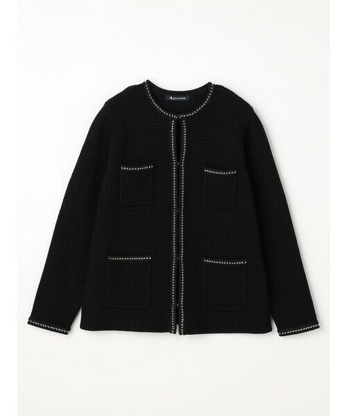 Aquascutum / アクアスキュータム ニット・セーター | ツイードニットジャケット | 詳細13