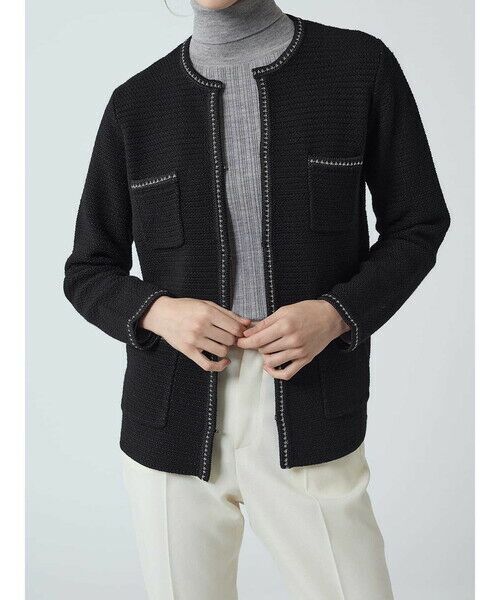 Aquascutum / アクアスキュータム ニット・セーター | ツイードニットジャケット | 詳細30