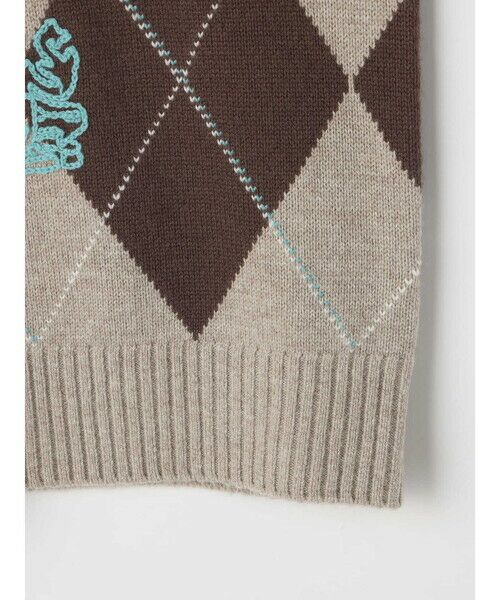 Aquascutum / アクアスキュータム ニット・セーター | カシミヤ混アーガイルニット | 詳細10