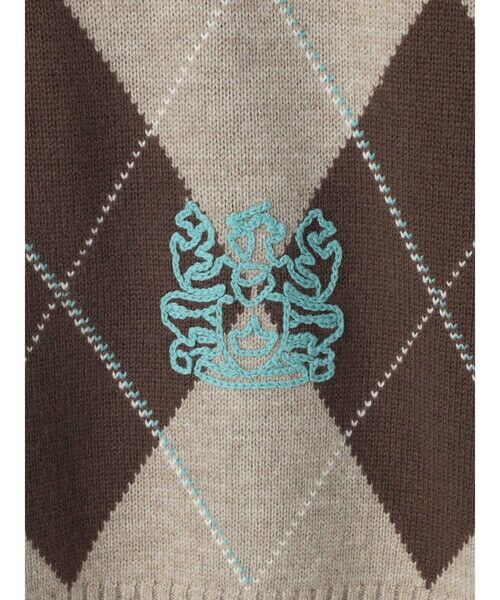 Aquascutum / アクアスキュータム ニット・セーター | カシミヤ混アーガイルニット | 詳細11