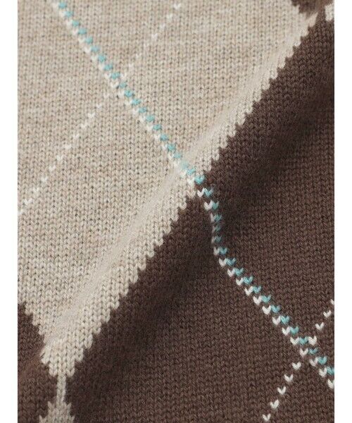 Aquascutum / アクアスキュータム ニット・セーター | カシミヤ混アーガイルニット | 詳細12