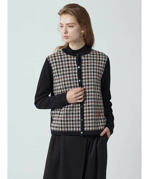 Aquascutum / アクアスキュータム ニット・セーター | 【アンサンブル対応】クラブチェックカーディガン | 詳細2