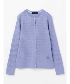 Aquascutum / アクアスキュータム ニット・セーター | 【アンサンブル対応】ミニケーブルカーディガン