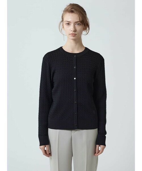 Aquascutum / アクアスキュータム ニット・セーター | 【アンサンブル対応】ミニケーブルカーディガン | 詳細3