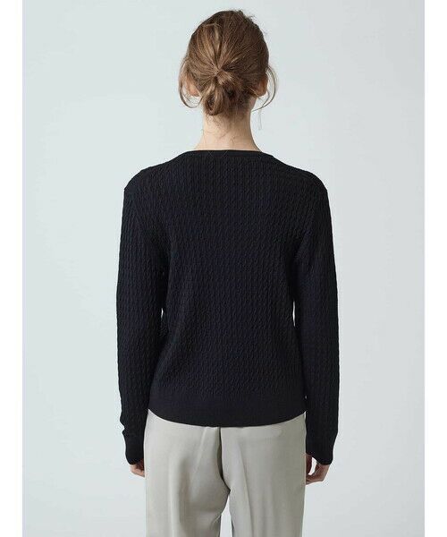 Aquascutum / アクアスキュータム ニット・セーター | 【アンサンブル対応】ミニケーブルカーディガン | 詳細5