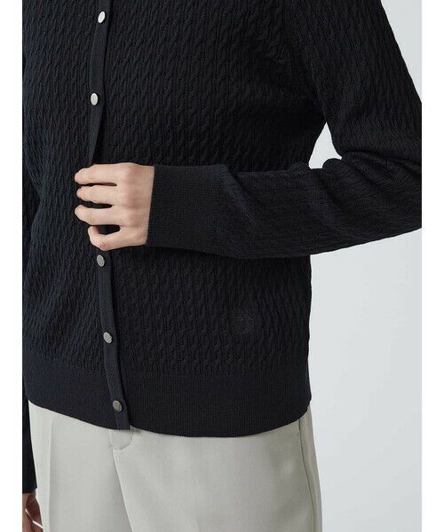 Aquascutum / アクアスキュータム ニット・セーター | 【アンサンブル対応】ミニケーブルカーディガン | 詳細6