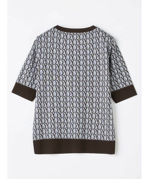 Aquascutum / アクアスキュータム ニット・セーター | 【アンサンブル対応】AQジャカード半袖ニット | 詳細2