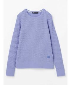 Aquascutum / アクアスキュータム ニット・セーター | 【アンサンブル対応】ミニケーブルプルオーバー