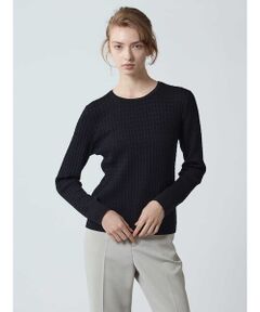 Aquascutum / アクアスキュータム ニット・セーター | 【アンサンブル対応】ミニケーブルプルオーバー