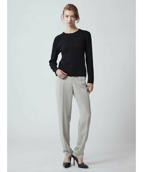 Aquascutum / アクアスキュータム ニット・セーター | 【アンサンブル対応】ミニケーブルプルオーバー | 詳細2