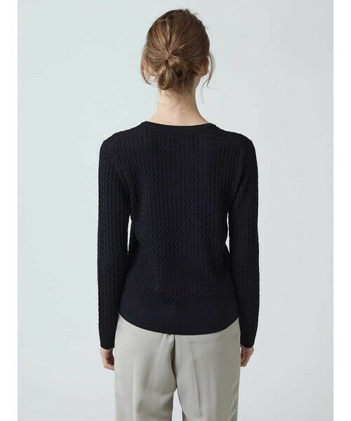 Aquascutum / アクアスキュータム ニット・セーター | 【アンサンブル対応】ミニケーブルプルオーバー | 詳細5