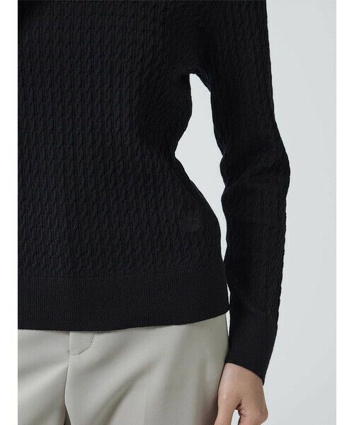 Aquascutum / アクアスキュータム ニット・セーター | 【アンサンブル対応】ミニケーブルプルオーバー | 詳細6