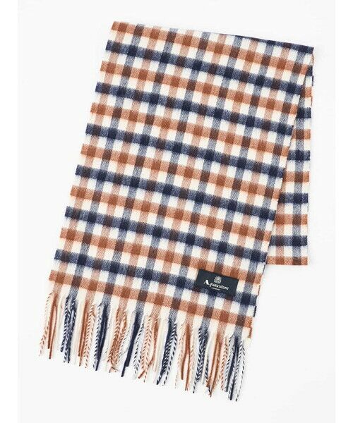 Aquascutum / アクアスキュータム マフラー・ショール・スヌード・ストール | クラブチェックカシミヤマフラー | 詳細1