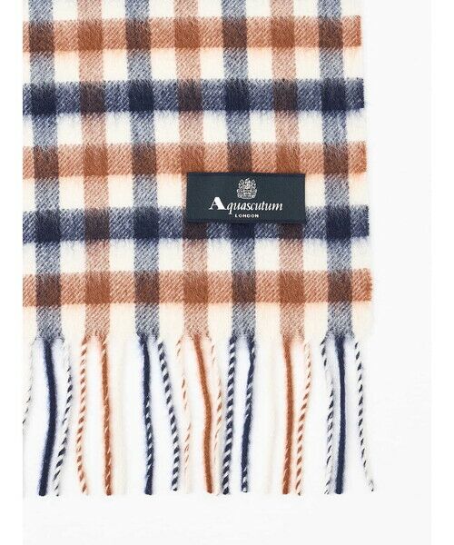Aquascutum / アクアスキュータム マフラー・ショール・スヌード・ストール | クラブチェックカシミヤマフラー | 詳細2