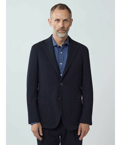 Aquascutum / アクアスキュータム テーラードジャケット | TEC.3 Knit Box Pique Jacket | 詳細2