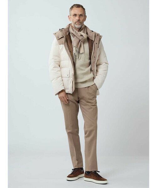 Aquascutum / アクアスキュータム ブルゾン | Combination Short Down Jacket | 詳細1