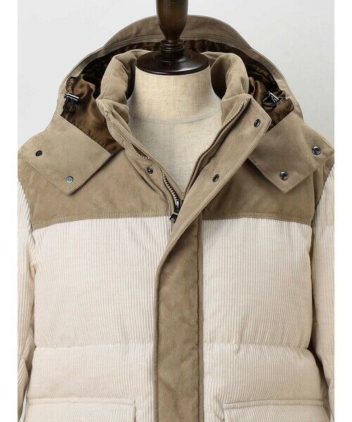 Aquascutum / アクアスキュータム ブルゾン | Combination Short Down Jacket | 詳細10