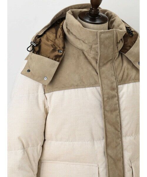 Aquascutum / アクアスキュータム ブルゾン | Combination Short Down Jacket | 詳細13
