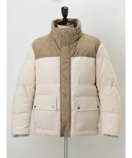Aquascutum / アクアスキュータム ブルゾン | Combination Short Down Jacket | 詳細14