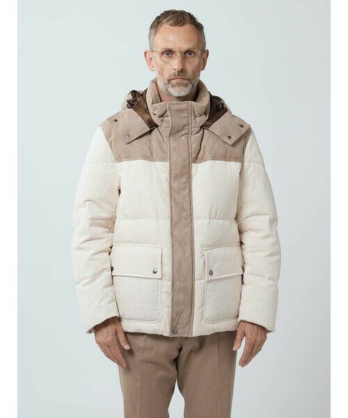 Aquascutum / アクアスキュータム ブルゾン | Combination Short Down Jacket | 詳細2