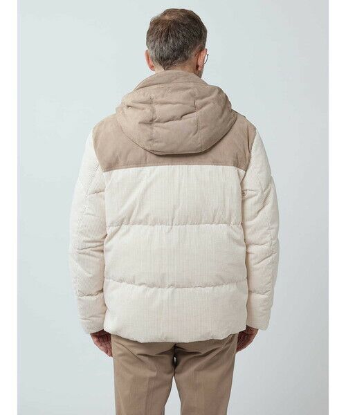 Aquascutum / アクアスキュータム ブルゾン | Combination Short Down Jacket | 詳細4