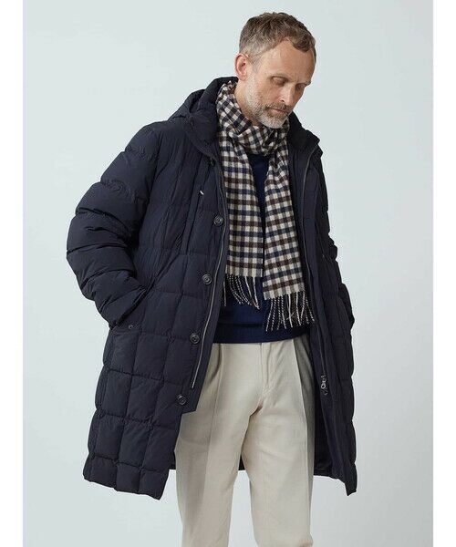 Aquascutum / アクアスキュータム ブルゾン | Long Down Coat(ネイビー)