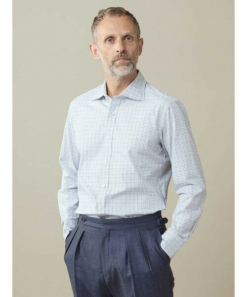 Aquascutum/アクアスキュータム 【UK Traditional】Tattersall Shirt カーキ L Aquascutum/アクアスキュータム 【UK Traditional】Tattersall Shirt カーキ L