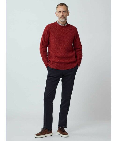 Aquascutum / アクアスキュータム ニット・セーター | Basket-knitting crew-neck | 詳細1