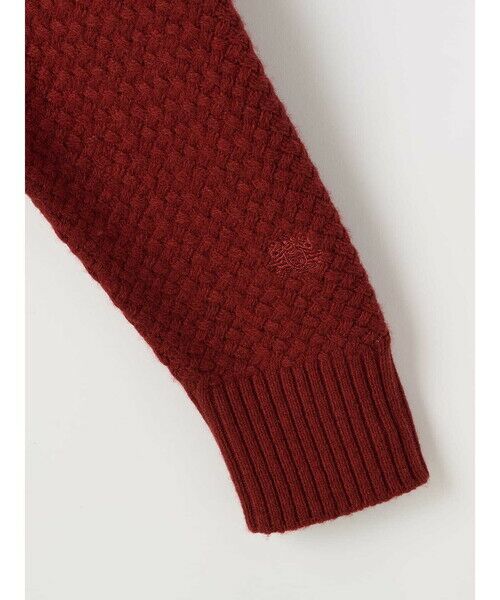 Aquascutum / アクアスキュータム ニット・セーター | Basket-knitting crew-neck | 詳細10