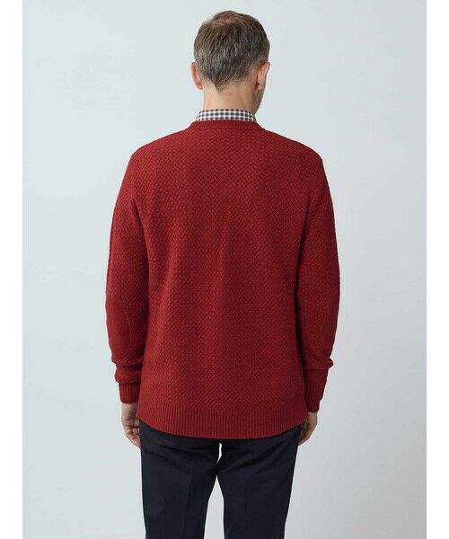 Aquascutum / アクアスキュータム ニット・セーター | Basket-knitting crew-neck | 詳細4