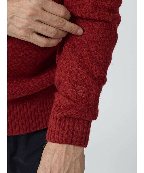 Aquascutum / アクアスキュータム ニット・セーター | Basket-knitting crew-neck | 詳細6