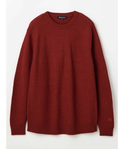 Aquascutum / アクアスキュータム ニット・セーター | Basket-knitting crew-neck | 詳細7