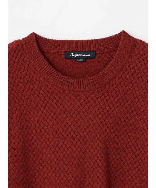 Aquascutum / アクアスキュータム ニット・セーター | Basket-knitting crew-neck | 詳細9