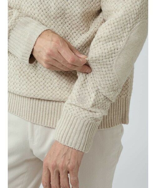 Aquascutum / アクアスキュータム ニット・セーター | Basket-knitting crew-neck | 詳細15
