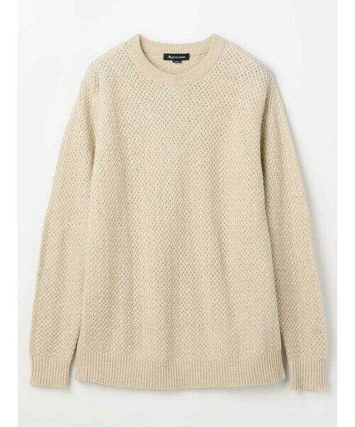 Aquascutum / アクアスキュータム ニット・セーター | Basket-knitting crew-neck | 詳細16