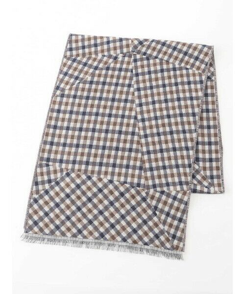 Aquascutum / アクアスキュータム マフラー・ショール・スヌード・ストール | Crazy Pattern Club Checkストール | 詳細2
